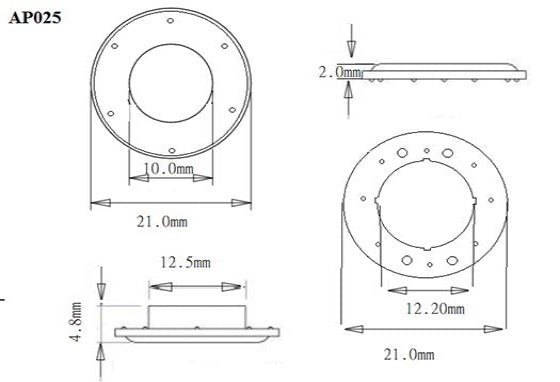 Plastic 10mm Eyelet Ring (AP025) - PSTAP025314TW