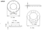 Plastic 10mm Eyelet Ring (AP025) - PSTAP025314TW