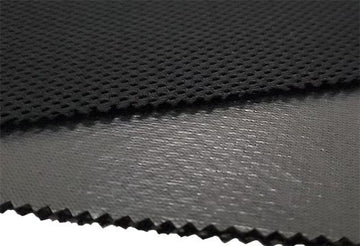 54" Wide TPU Laminated Black Polyester Mesh (108)