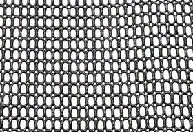 54" Black Shiny PVC Polyester Mesh (107)
