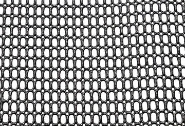 54" Black Shiny PVC Polyester Mesh (107)