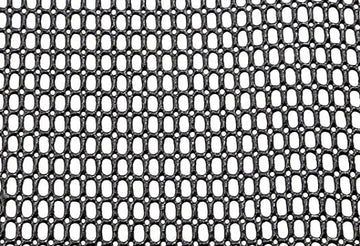 54" Black Shiny PVC Polyester Mesh (107)