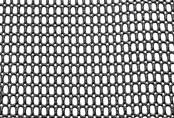 54" Black Shiny PVC Polyester Mesh (107)