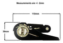 1" Black Metal Ratchet Buckle-4