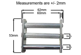 2" Steel Floating Bar Buckle - 0
