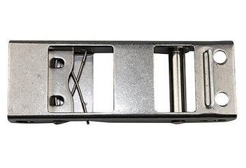 Stainless Steel Locking Steelover Center Buckle with Metal Tips - 0