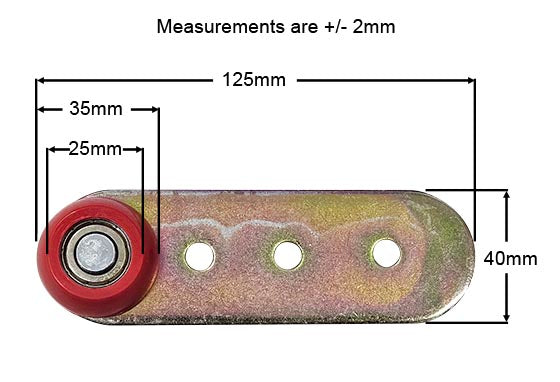 Red Single Curtain Roller - 0