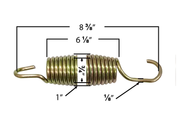 8.5" Nickel Trampoline Spring - 0