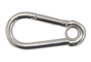 Carabiner Steel Snap Hook with Eye - 80mm-1