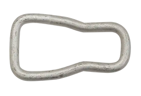 1" Waisted D-Ring Dacromet Finish