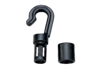 Plastic 6mm Open Shock Cord Hook without Tongue (APCH6)