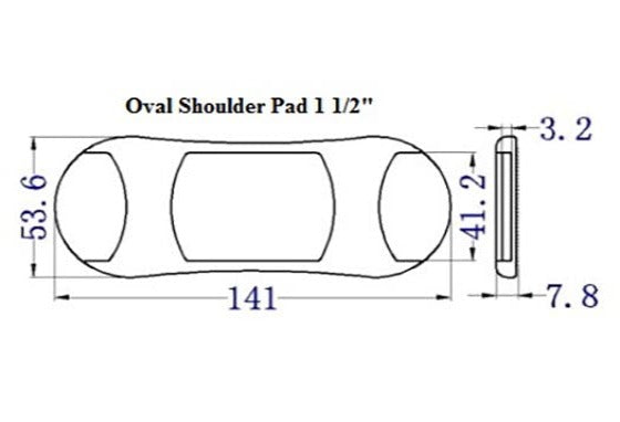 Plastic Oval Shoulder Pad (AP031)