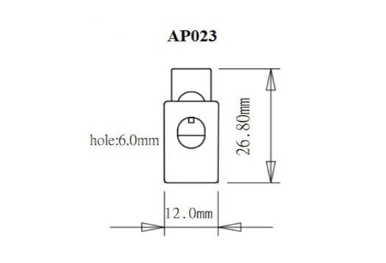 Plastic Cord Lock (AP023)