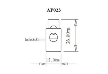 Plastic Cord Lock (AP023) - 0