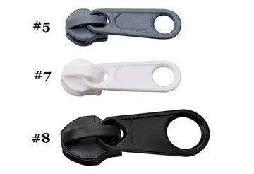 #7 Non-lock Two Handle Double Pull Slider For Nylon Coil Zipper