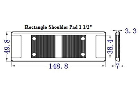 Plastic Rectangle Shoulder Pad (AP031)