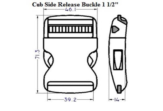 Plastic Cub Side Release Buckle (AP006)
