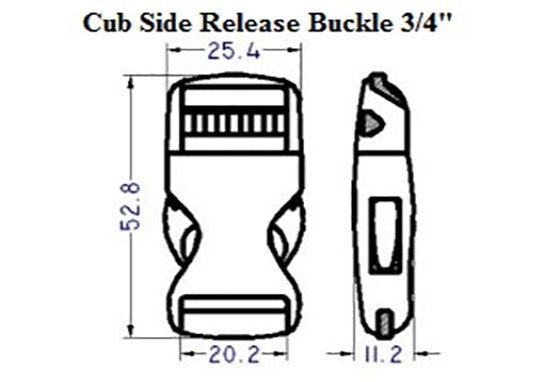 Side Release Buckle 25mm (SRGM)