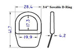 Plastic Sewable D-Ring (APCD)