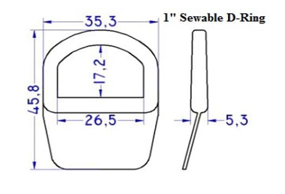 Plastic Sewable D-Ring (APCD)