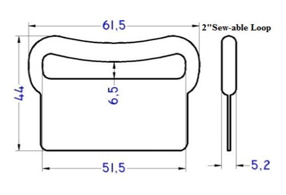 Plastic Sewable Loop (APS001)
