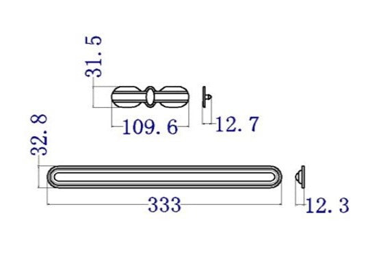 Plastic Snap on Skid Bar (AP748)