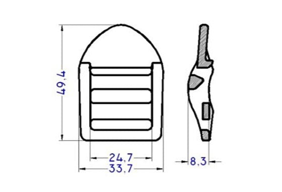 Plastic 1" Super Ladder Lock (APL25)