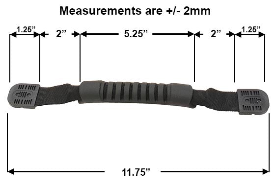 Plastic 11.7" Rivet Luggage Handle (TFTG705)