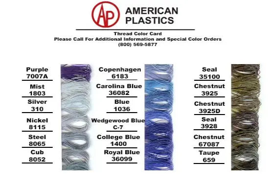 Black Polyester Bonded-46 Tex 40 Thread (THDAEPOLYB4)