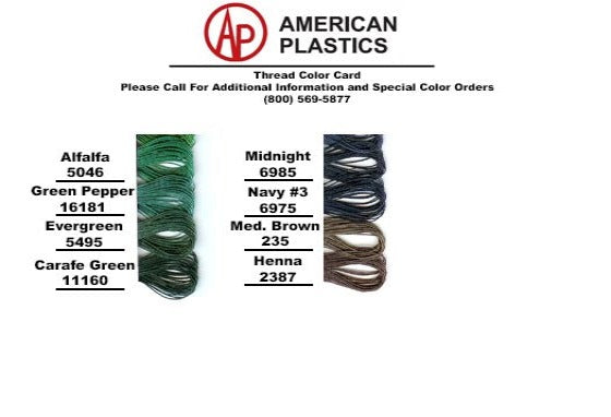 Threads USA #69 (T-70) Navy Twistlon Filament Bonded Nylon Thread
