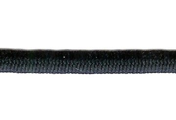 Black Braided Elastic Cord (4-765)
