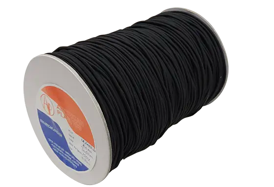 Black Braided Elastic Cord (4-765)