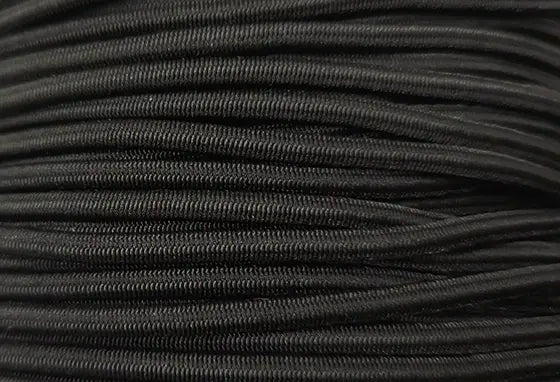 Black Braided Elastic Cord (4-765)
