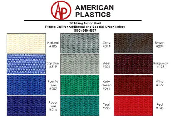 1" Black (310) Cotton Spun Poly Webbing (4-718)