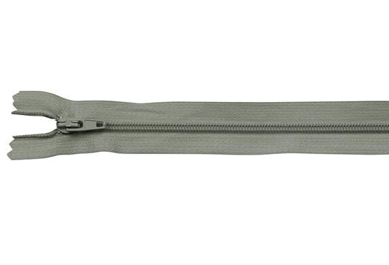 Zipper Repair - YKK #3 Coil Slider Antique Silver Rubber Tab Semi-Automatic  lock