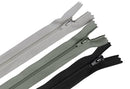#3 Premade Nylon Coil Zipper, Closed End with Auto Lock Slider (ZIP03)-1