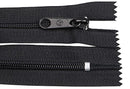 Black (310) #5 Premade Nylon Coil Zipper, Closed End, Length 7", 8", 9" with Auto Lock Slider (ZIP05)-1