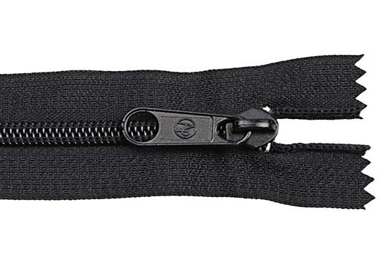 Black (310) #5 Premade Molded Zipper, Closed End, Length 7", 8", 15", 17", 24", 28", 32" with Auto lock Slider (ZIP05D)