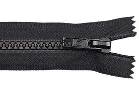 Black (310) #5 Premade Molded Zipper, Closed End, Length 7", 8", 15", 17", 24", 28", 32" with Auto lock Slider (ZIP05D)