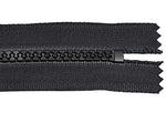 Black (310) #5 Premade Nylon Coil Zipper, Closed End, Length 7", 8", 9" with Auto Lock Slider (ZIP05)