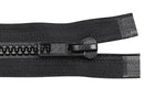 Black (310) #8 Premade Molded Zipper, Open End, Length 8" (ZIP08D)-1