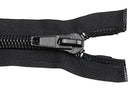 Black (310) #8 Premade Nylon Coil Zipper, Open End, Length 6", 50" with Auto Lock (ZIP08)-1
