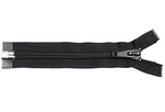 Black (310) #8 Premade Nylon Coil Zipper, Open End, Length 6", 50" with Auto Lock (ZIP08)