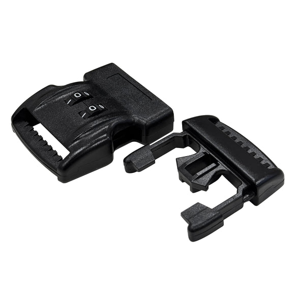 1.5" Black Side Release Combo Buckle